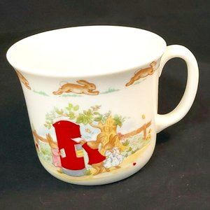 Royal Doulton BUNNYKINS  Mailing Letters Bone China Mug Cup Contemporary Logo